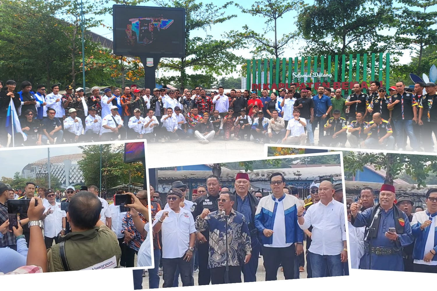 Ormas dan LSM di Kabupaten Bekasi Gelar Deklarasi Damai Jaga Daerahnya kondusif